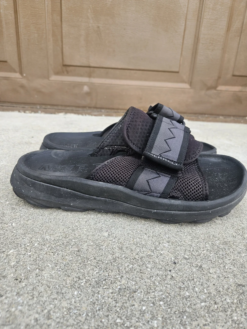 Merrell Men's Hut Ultra Slide Sandal J005307 Size US 8 UK 7 EUR 41 Black Used